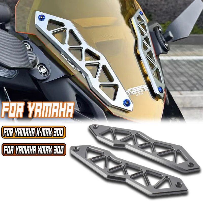 

New For Yamaha X-MAX 300 X-Max 300 XMAX 300 XMAX300 2023 2024 Motorcycle Windscreen CNC Windshield Bracket Support Holder kits