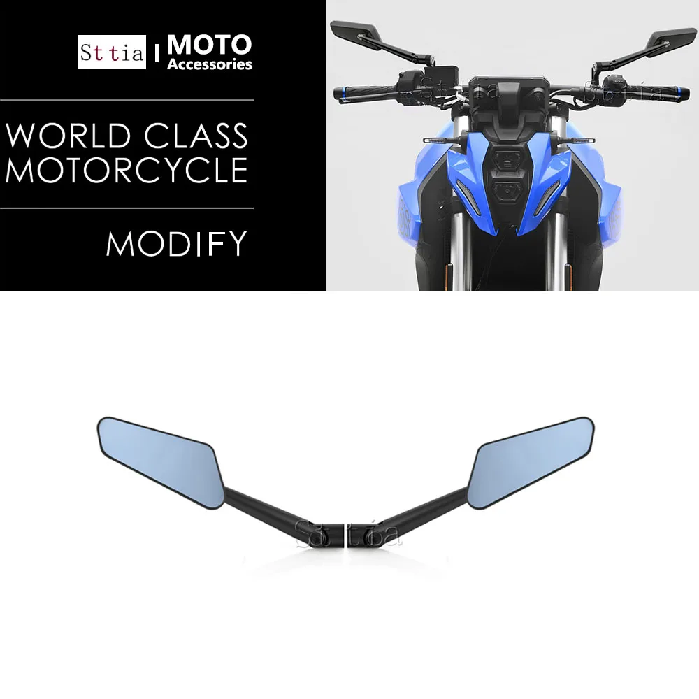 

New For Suzuki GSX​-8S gsx 8S GSX8S 2023 2024-2026 Motorcycles Large blue mirror Wind Wing Adjustable Rotating Rearview Mirror