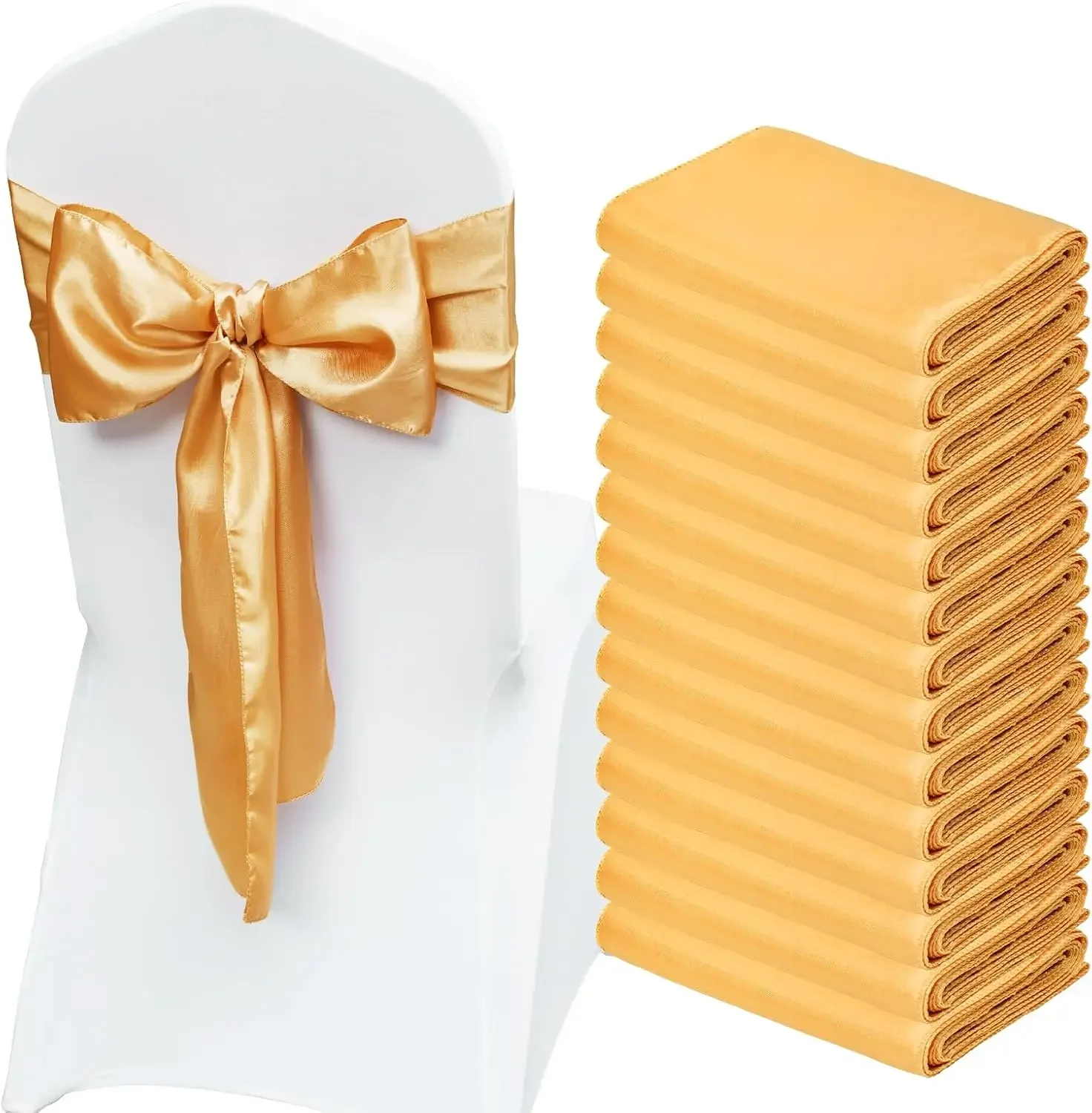 

Stretch Spandex Chair Sashes Bows, Chair Slipcover and Stretch Chair Sash, Elastic Chair Bands, Fitting Wedding, Holiday