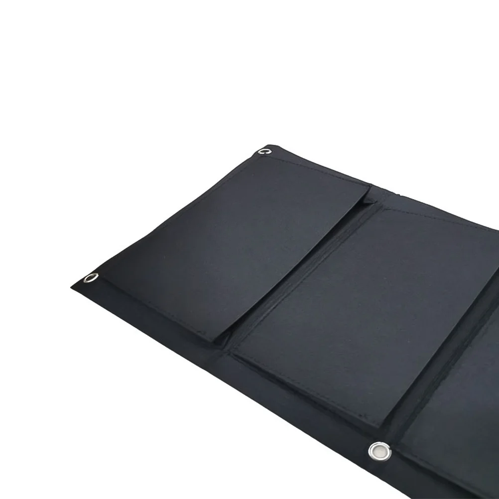 

Wall Hanging Planting Bag 65Cm Black Large Multi-Pocket Felt Grow Planter For Indoor Outdoor Garden Herb Storage Vertical