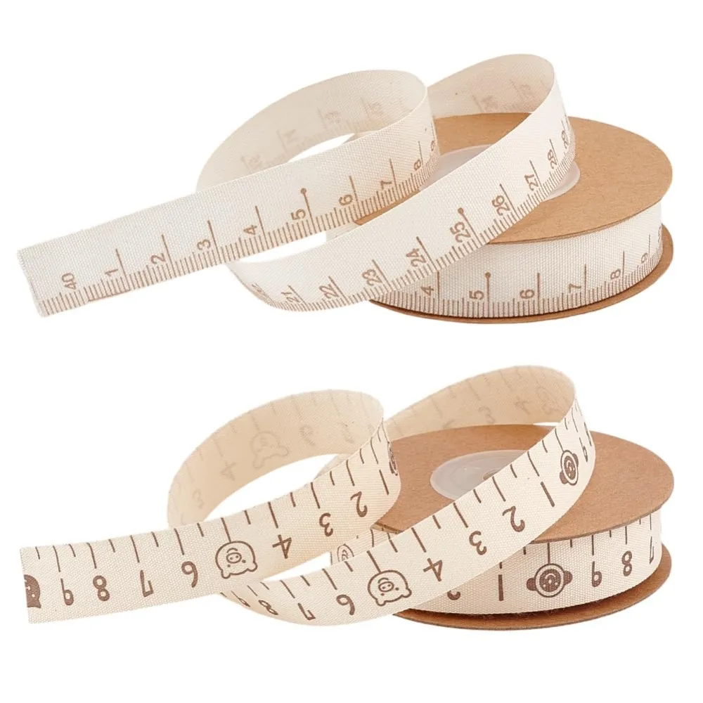 2 Rollen, 2 Stile, bedrucktes Baumwollband, gemischte Farben, 5/8 Zoll (15 mm), 10,94 Yards (10 m)/Rolle, 1 Rolle/Stil
