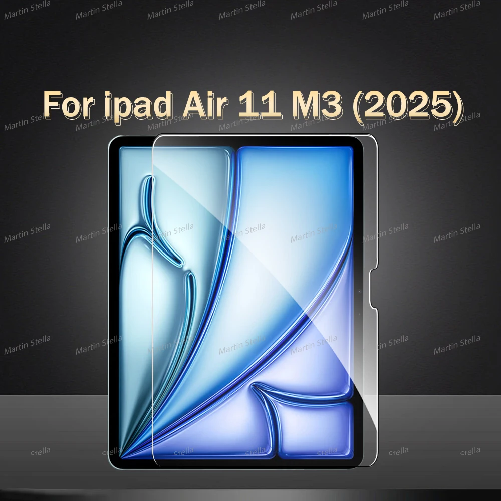 MARTIN STELLA 2 Stück Gehärtetes Glas Displayschutzfolie für iPad Pro Air 13 11 2024 M4 M2 Air 5 4 Pro 12.9 11 M3 M5 2025 2026 Film 8