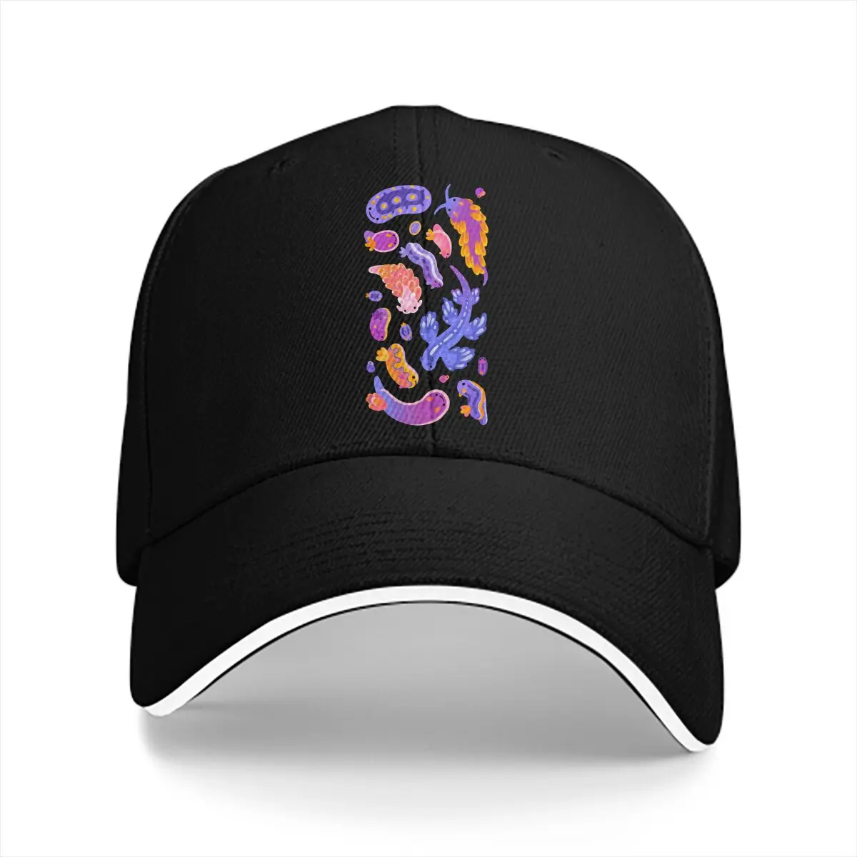 

Sea Slug Animal One Hundred Fish Baseball Cap Men Hats Women Visor Windproof Snapback Caps