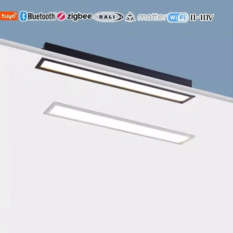 

Smart Linear LED Floodlight Recessed Bluetooth Zigbee 0-10V DALI Dimmabe SMD Downlight 10W AC85-265V Commercial Home Renovation