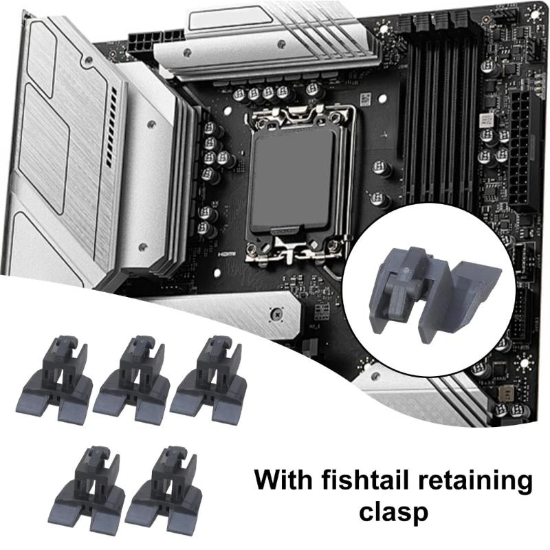 5 Chiếc PCIE 16X Khe Cắm Cho Máy Tính Để Bàn Mainboard Với Đuôi Cá Cố Định Kẹp PCIE X16 Ổ Cắm PCIE 16X Khe Cắm Card Đồ Họa