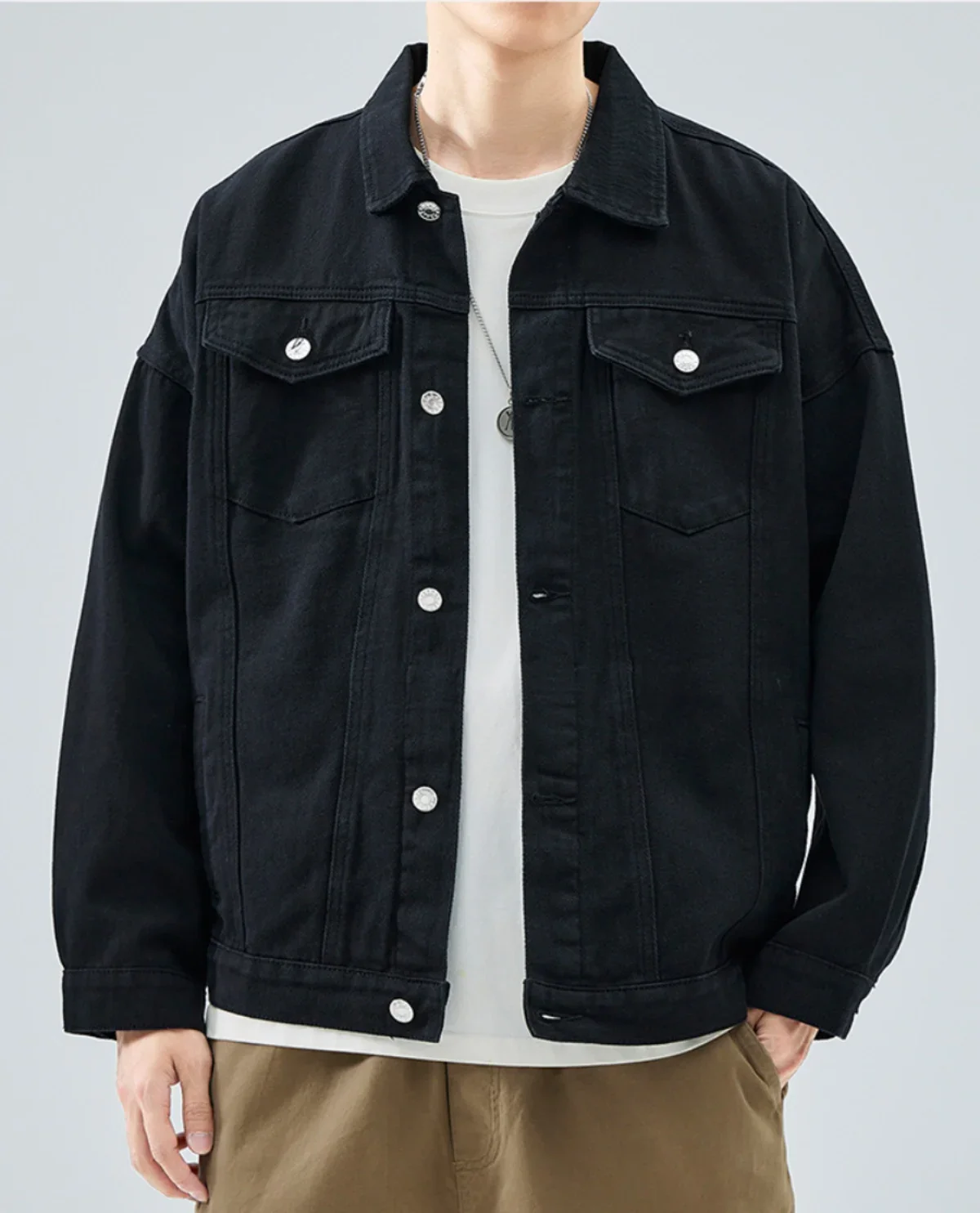 듀킨 데님 재킷 남성용 2025 가을 신상 오리지널 빈티지 청재킷 남성 오버사이즈 트렌드 워크웨어 코트 남성 의류