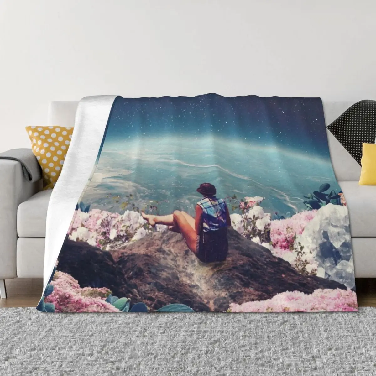

My World Blossomed when I Loved You Throw Blanket heavy to sleep christmas decoration Soft Blankets