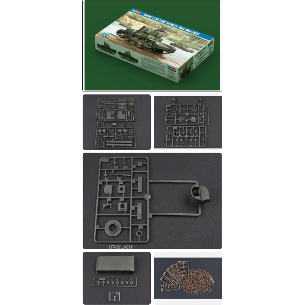 

Hobbyboss 82494 1:35 Советский легкий пехотный танк Т-26 (Модель 1931 года), пластиковый сборный конструктор, набор для хобби и моделирования