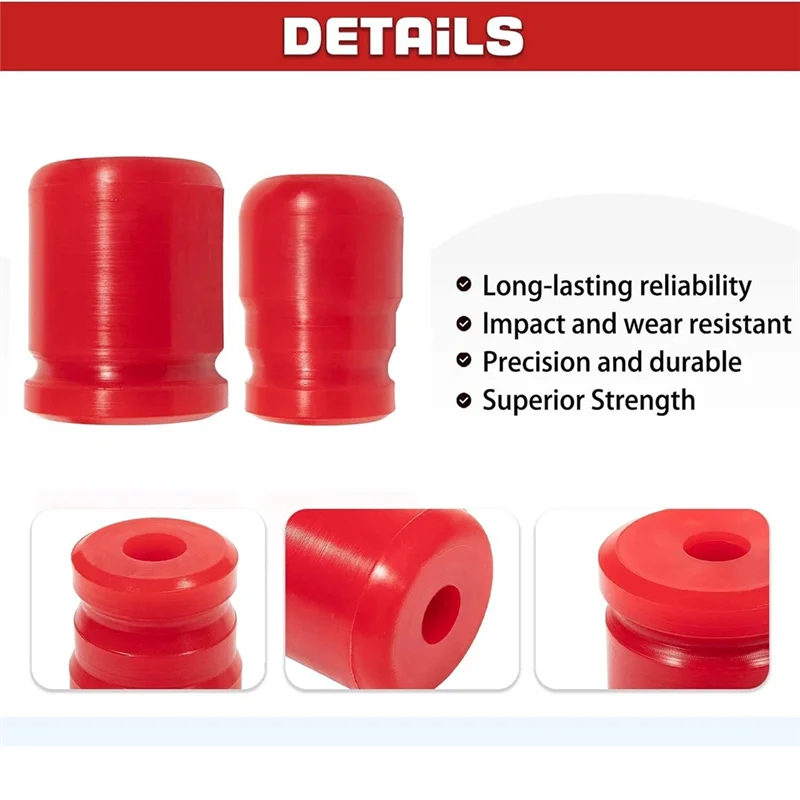

1-1303 & 1-1304 Front Rear Polyurethane Bump Stops Kit For Jeep Wrangler JK JKU 2007-2018 Front Stop And Rear Stop