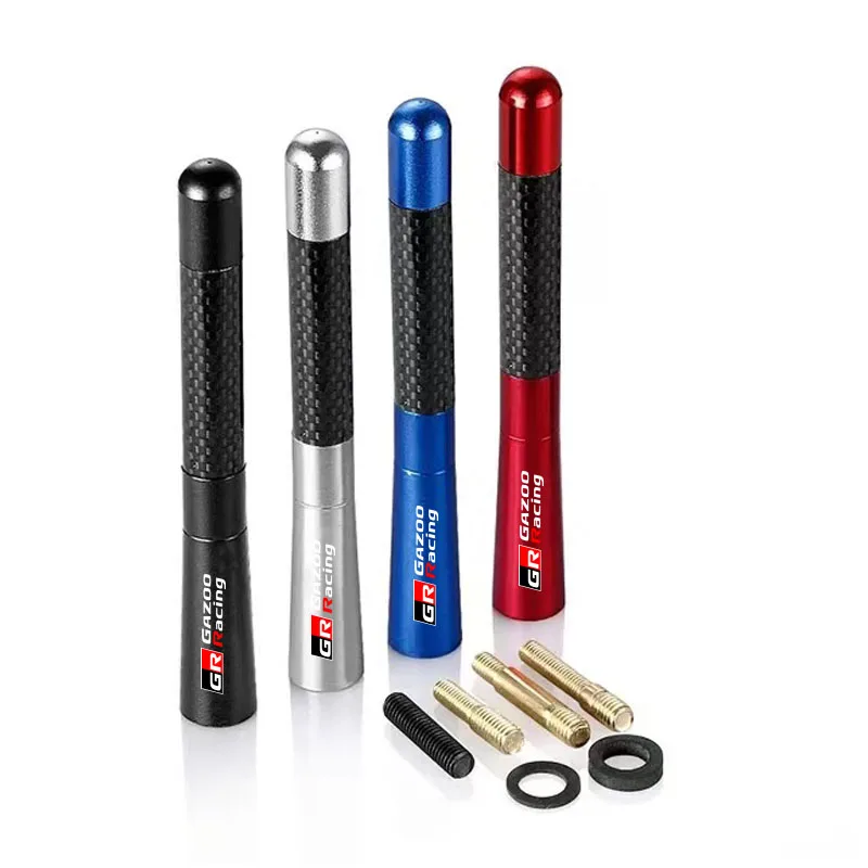 Carbon Fiber Car Roof Radio Aerial Antenna Radio FM/AM Receiving Antenna for Toyota GR Sport Yaris 86 Corolla Hilux Supra C-HR