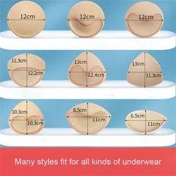 6pcs/3pair Bra Pads Soft Sponge For Swimsuit Breast Push Up Fill Brassiere Breast Patch Pads Women Intimates Accessories