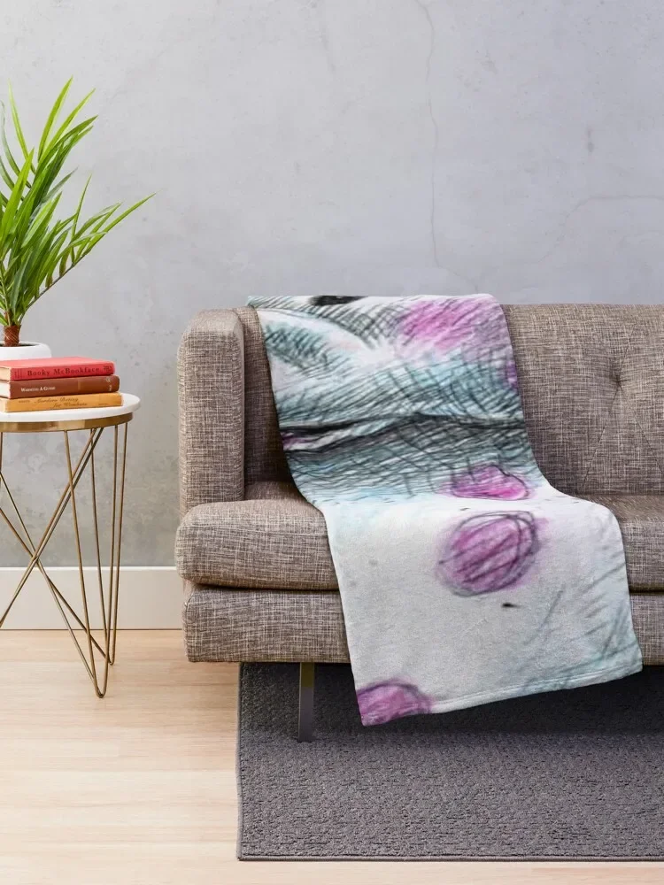 Spotted Pink Elephant | DreamscapesbyTeresa Throw Blanket Large blankets and throws Fluffy Shaggy Blankets