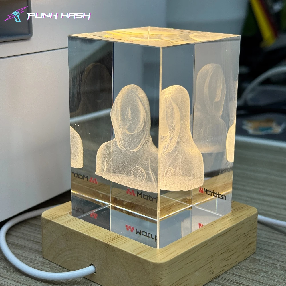 ساتوشي ناكاموتو كريستال تذكاري Antminer S23Hydro Bitmain Antminer S21