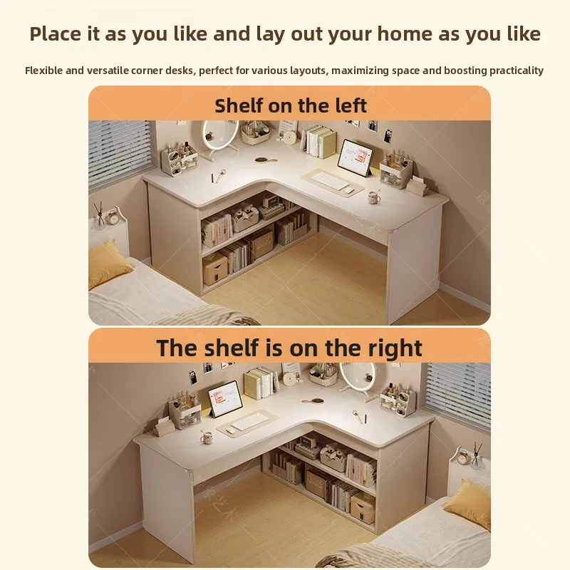مكتب الكمبيوتر سطح المكتب غرفة النوم المنزلية رف الكتب المتكامل طالب تعلم الكتابة مكتب مكتب متعدد الوظائف الزاوية #3