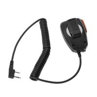 2 Pin PTT Handheld Speaker Mic Microphone For Baofeng for Kenwood TYT Radio Devi