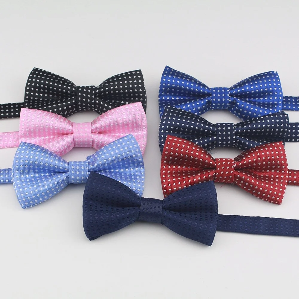 

Korean Formal Dress Dots Bow Ties For Kids Business Bowknot Bridegroom Best Man Bowties Polka Dot Butterfly Cute Neckties Gift