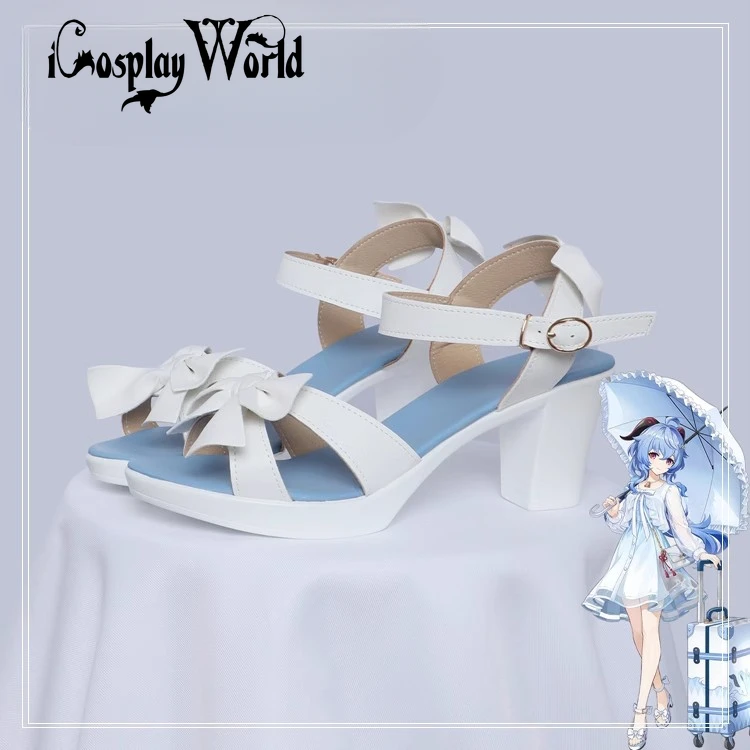 GenshinImpact Ganyu Cosplay Boots Comic Anime Halloween Party Game Cosplay Shoes Prop