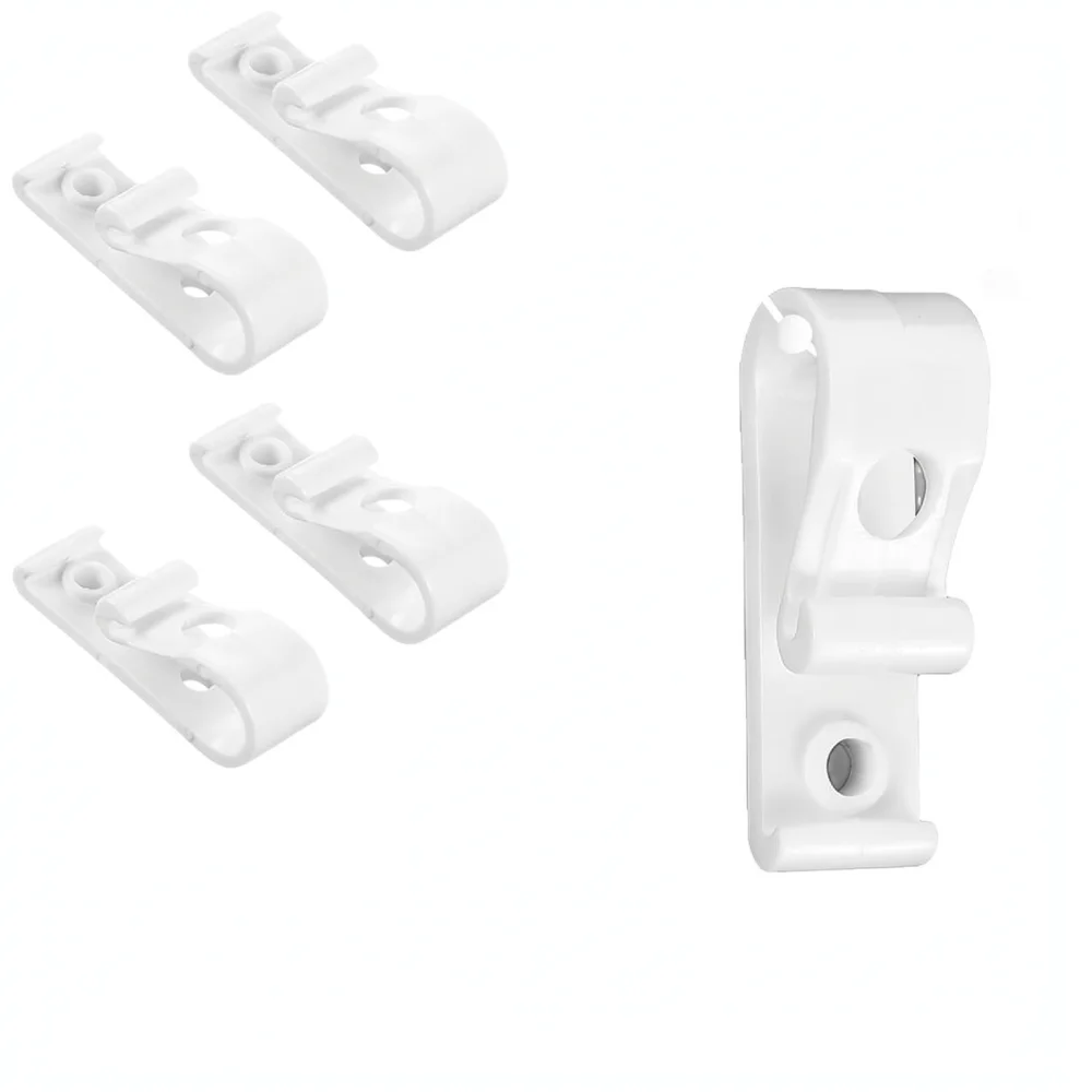 Heavy Duty Plastic Cord Hook White Tension Cleat For Roller Blind Chain Fixing Wall Anchor Mounting Accessory