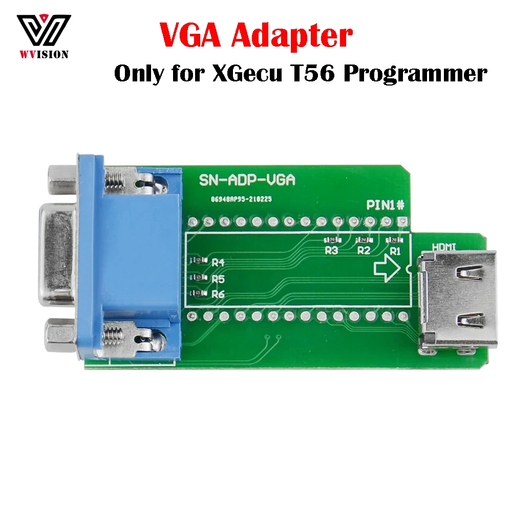 

VGA Adpter Only for XGecu T56 Programmer Support VGA Interface Smart Chip Professional Clip Programming Test Tool for VGA HDMI