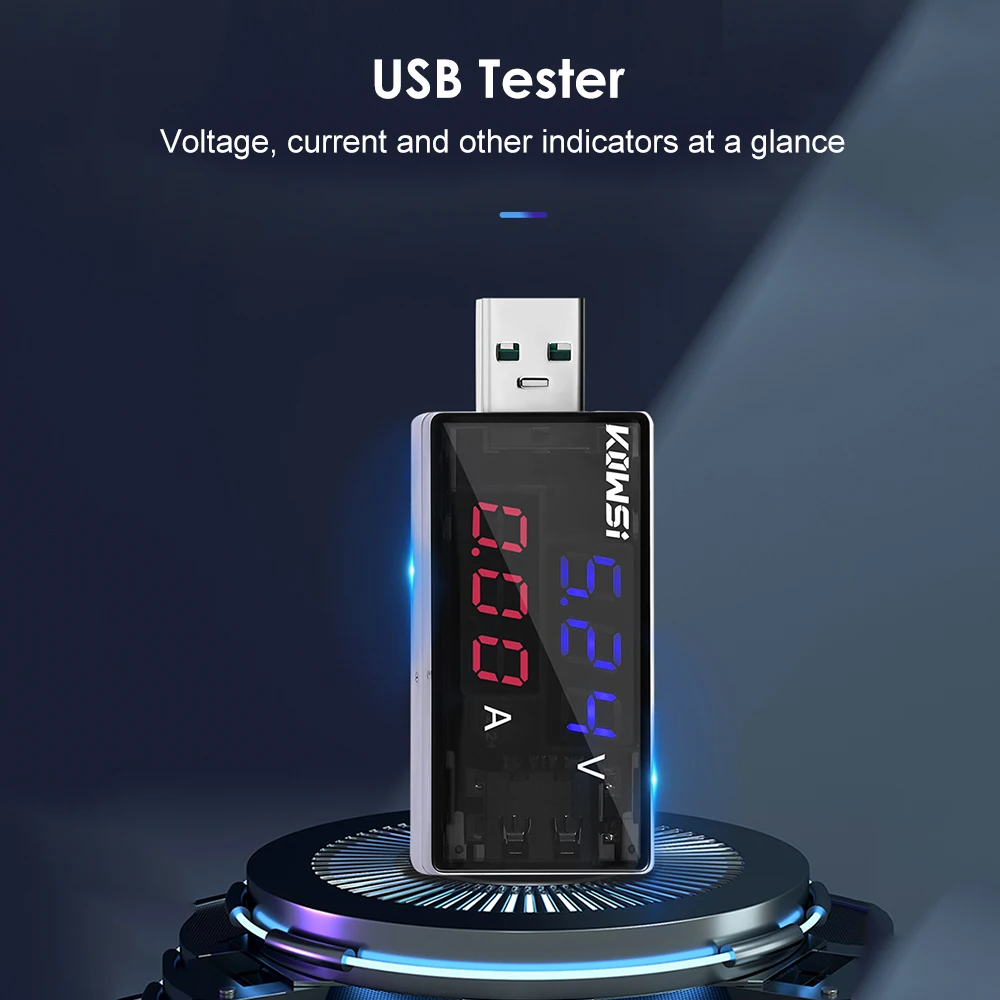 

USB-измеритель емкости и напряжения, 4-30 в, 0-120 А