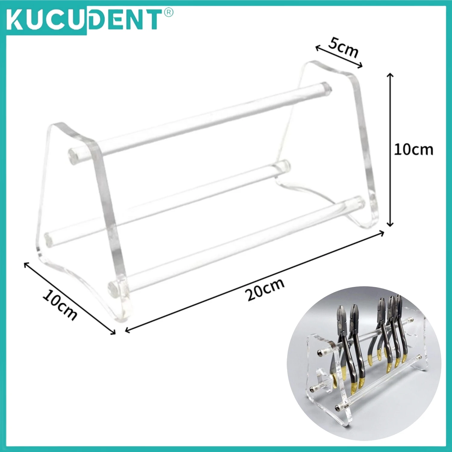 Dental Pliers Forceps Placement Stand Holder Acrylic Rack for Place Orthodontic Tool Scissors Pliers Forceps Tooth Extraction