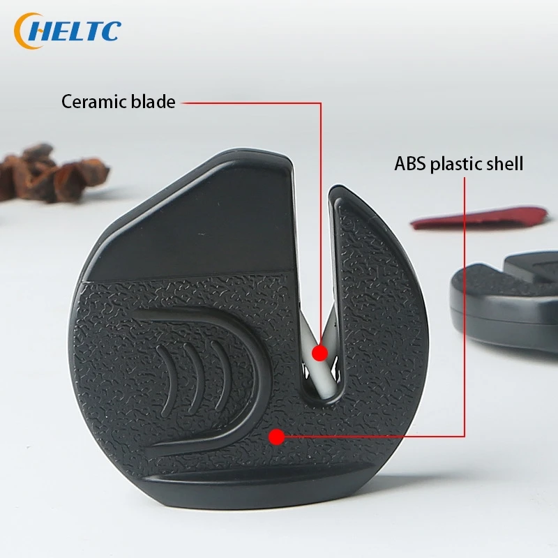 1pcs Mini Portable Knife Sharpener Kitchen Household Handheld Grindstones Convenient Quick Whetstone Multifunction Sharpeners