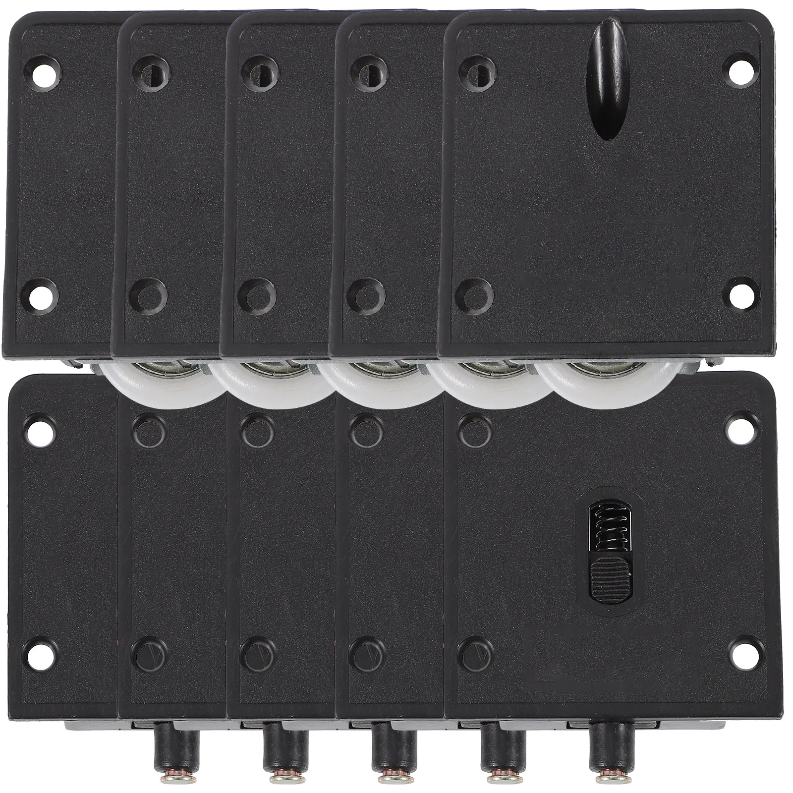 

10Pcs Premium High-Durability Plastic Door Roller for Sliding Cabinets Bookcases Display Showcases Smooth Quiet Operation