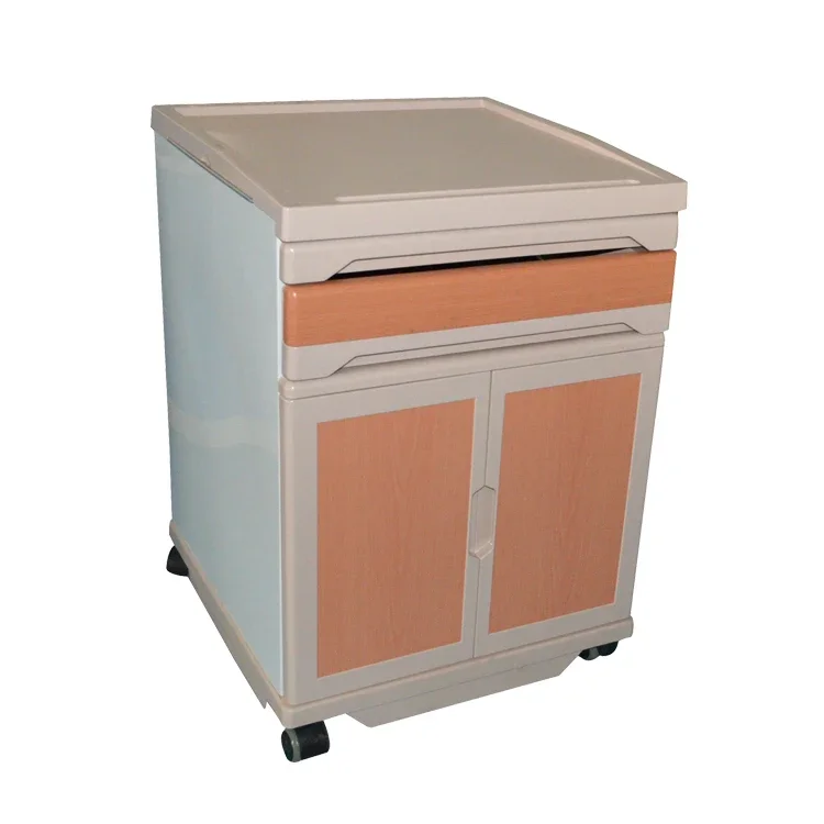 China Factory Hospital Bedside Cabinet Hospital Bed Table With Drawer