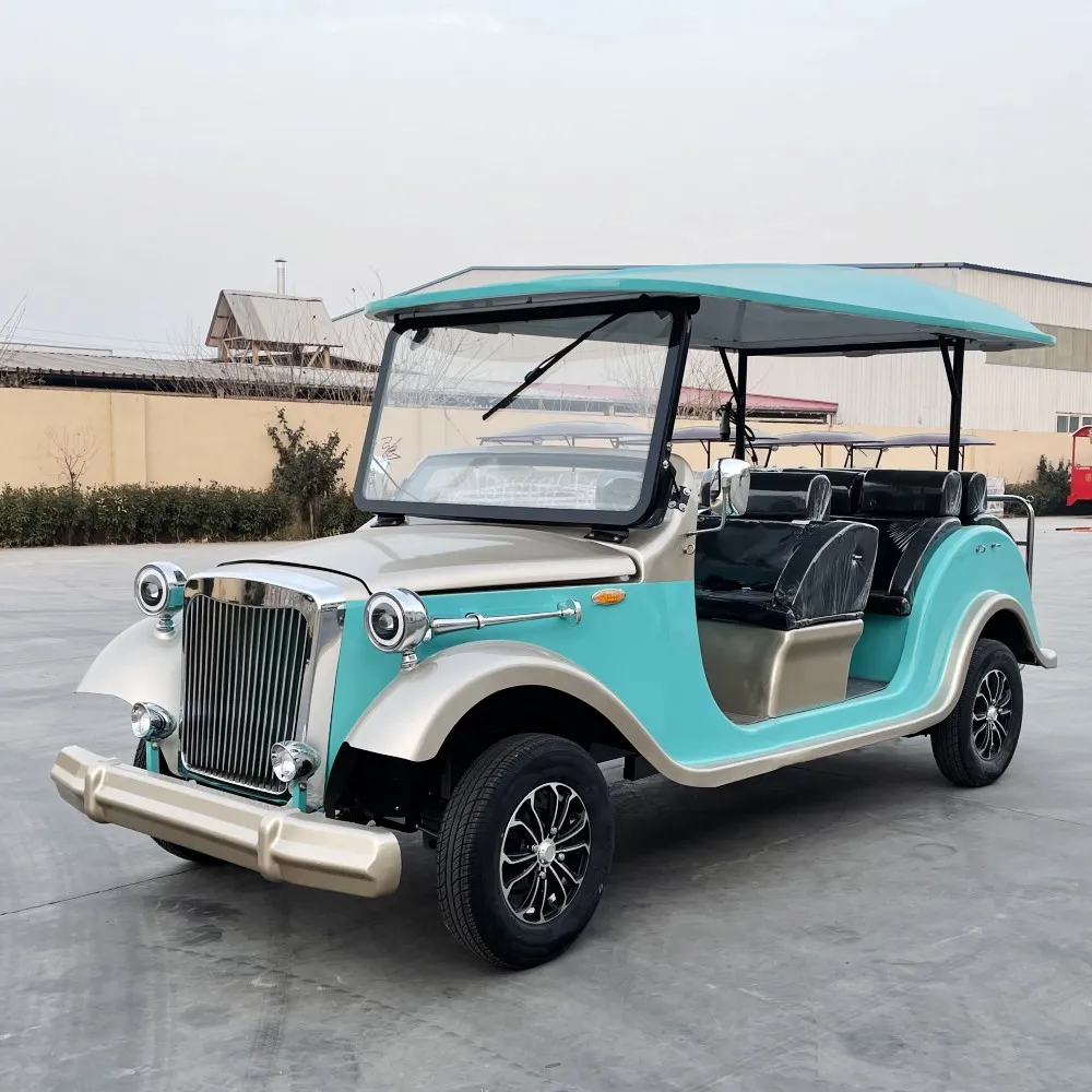 Newest Popular 8 11 14 Seats Passengers Chinese Electric Classic Car Electric Vehicle Classic Car for Sale