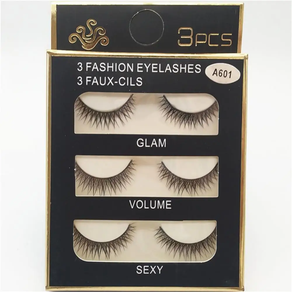 1/3/5PAIRS 3d Faux Mink Hair Fluffy Long-lasting Lightweight Instant Glam Easy To Apply Unleash Your Beauty Long Fluttery Lashes