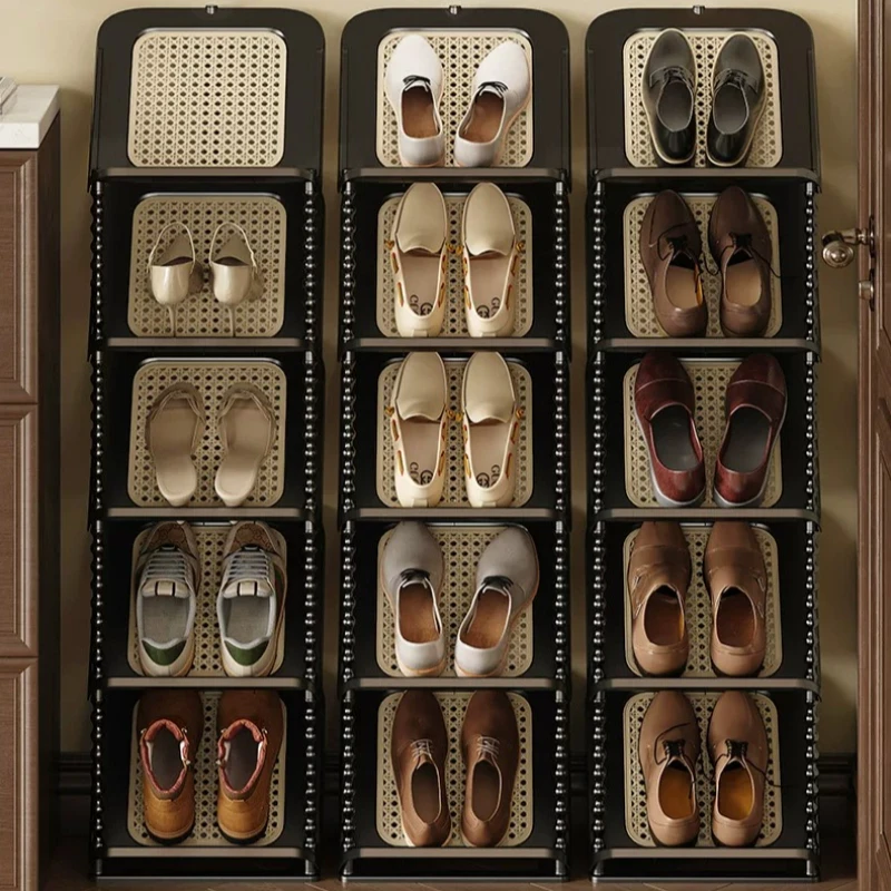 Shoe Rack Multi-layer Household Door Small Narrow Shoe Cabinet Entry Space Saving Strong Simple Shoe