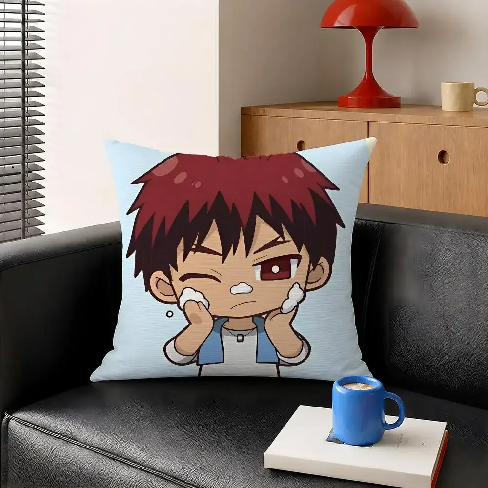 Anime Kuroko Basketball Generation Miracles Cushion Cover Decorative Pillowcase Soft Short Plush Cozy Durable Sofa Home Decor