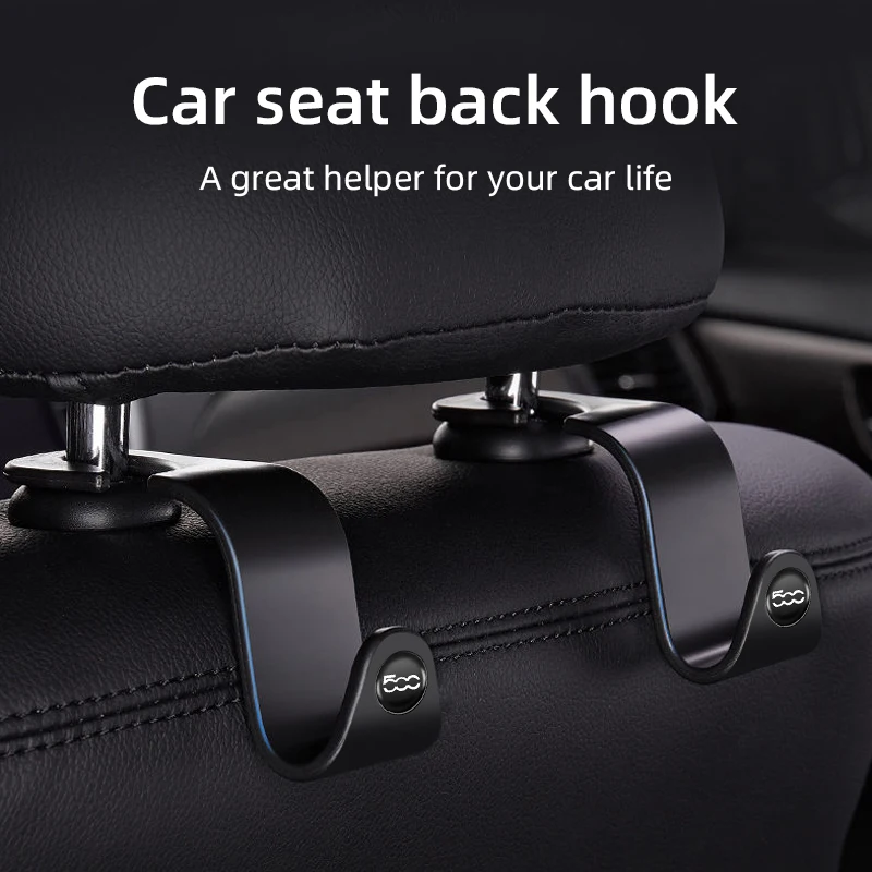 Car Seat Headrest Hook Auto Back Seat Organizer Hanger For FIAT 500 Grande Punto Tipo Stilo UNO Astra Bravo Panda Freemont