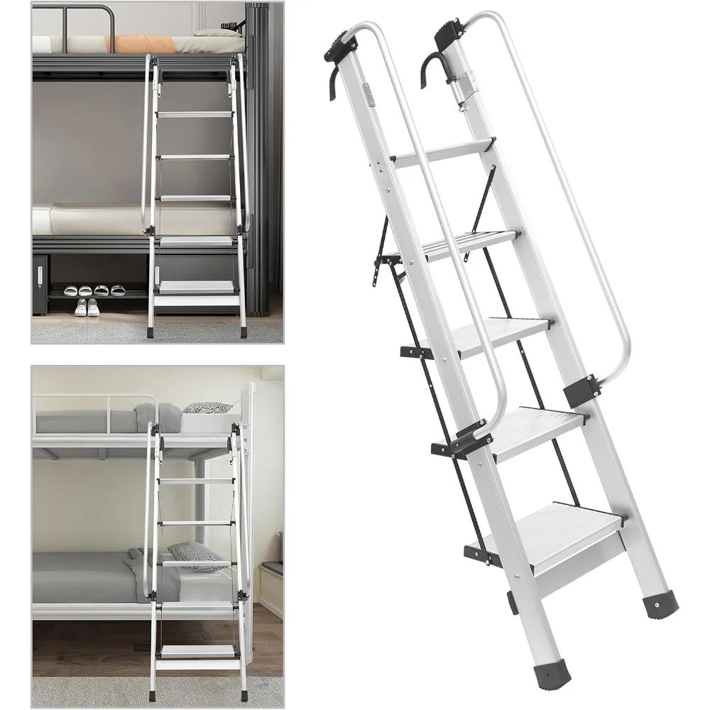 Алюминиевая односторонняя лестница, прочная и легкая, идеально подходит для промышленного и жилого использования.