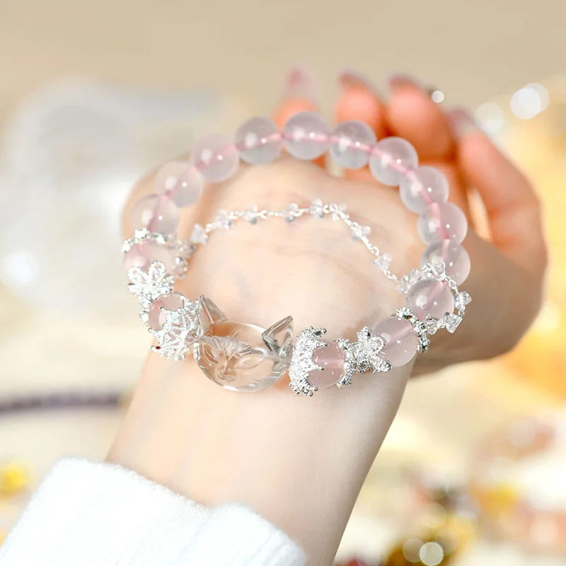 

Natural Pink White Fashion Women'S Bracelet Jewelry