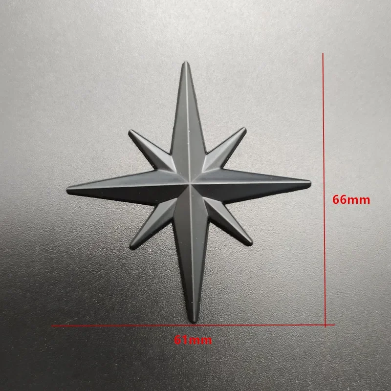 Guide Star North Polaris Car Auto 3D Metal Badge Emblem Decor Grille Badge Stickers Car Trunk Sticker Motorcycle Accessories