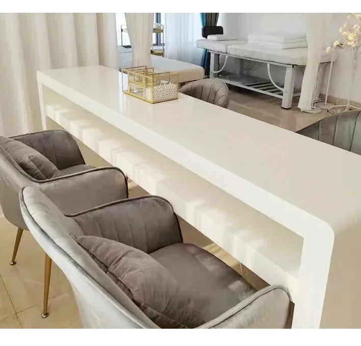 modern nail table design beauty salon desk luxury white nail desk