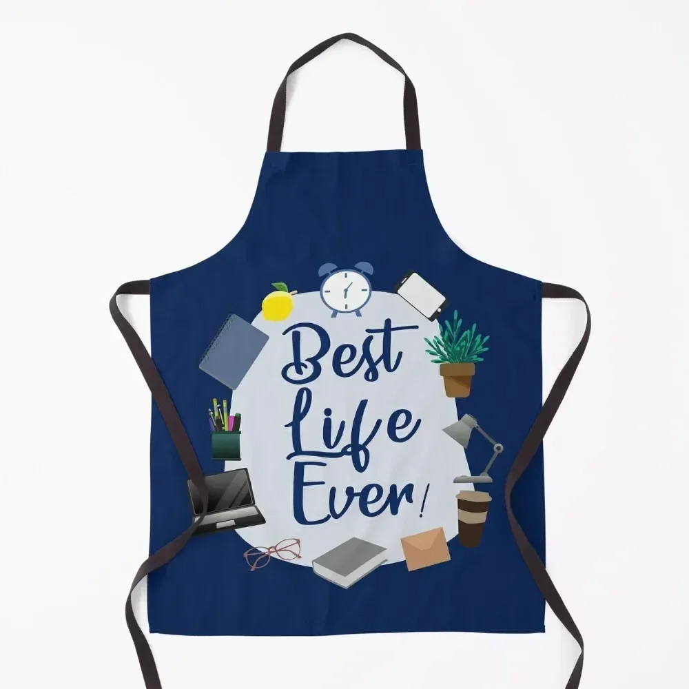 

Best life Ever - Letter Writing for Brothers Apron barber men man chef uniform Cute Kitchen Apron