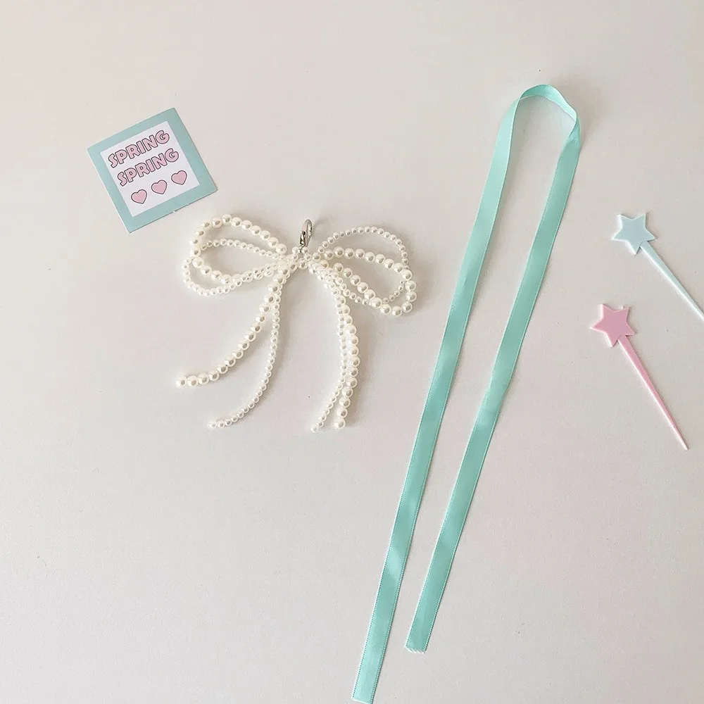 With Keychain DIY Ribbon Photocard Holder PVC Card Cover Love Heart Pendant ID Photo Photocard Frame Korean Style