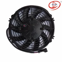 Replacement SPAL Cooling fan radiator fan For bus Refrigerated truck 9inch 160w 3300rpm Waterproof grade IP68