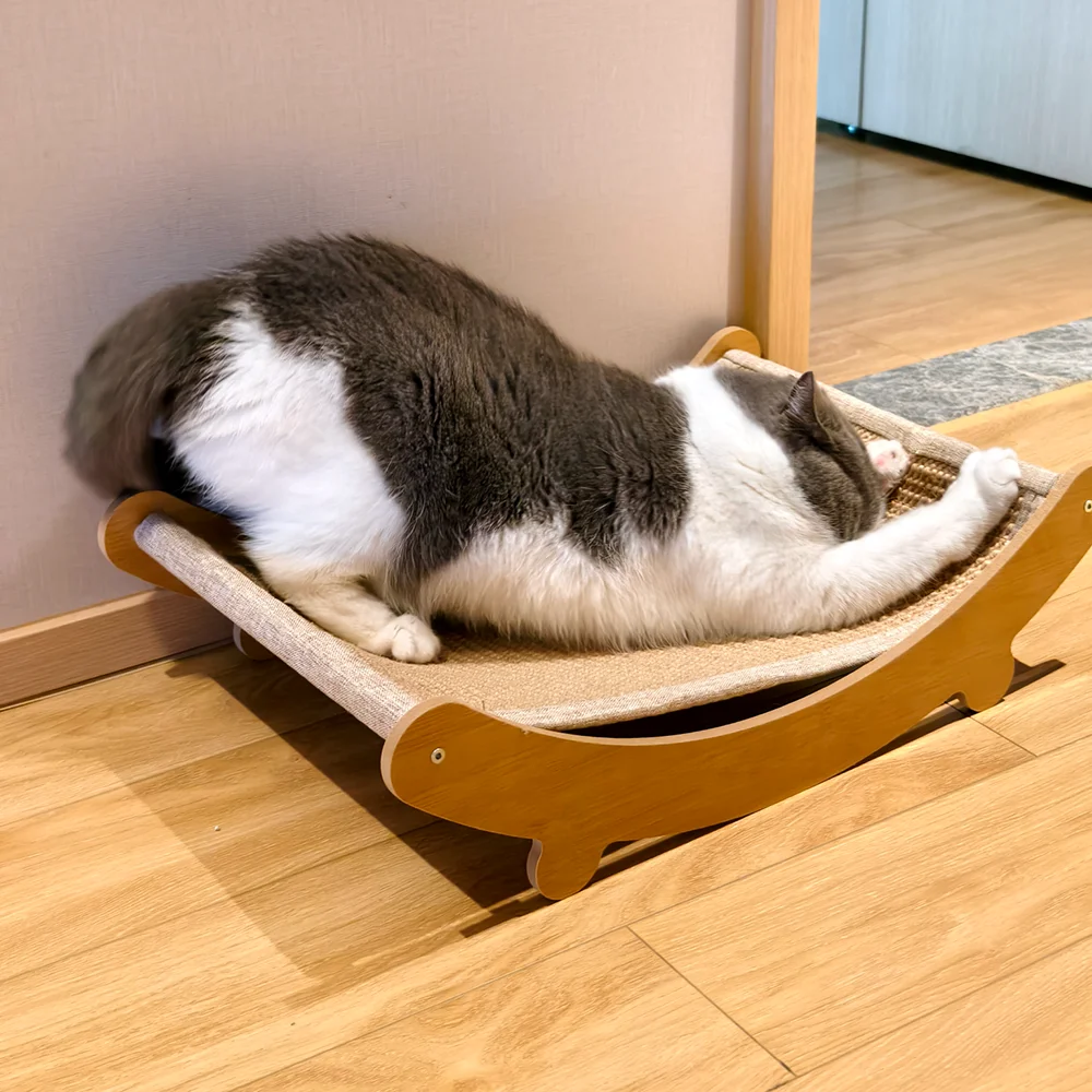 

Cat Scratching Pads Sleeping Bed Kitten Wear-resistant Arch Design Grinding Training Toys Integrated Sleeping Mat & Nest