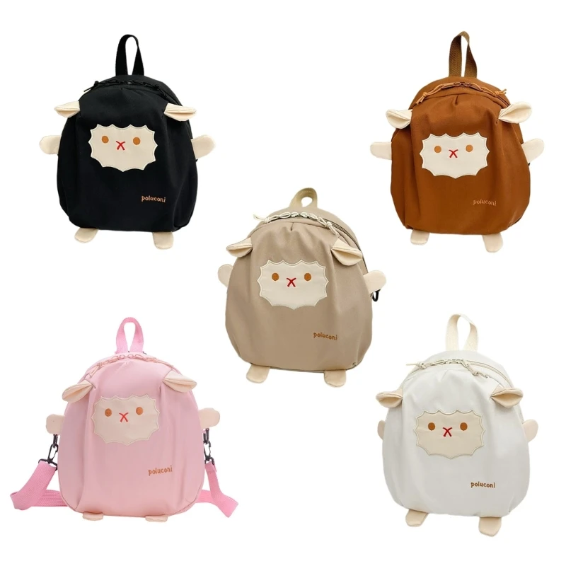 Menina desenhos animados ovelhas mochila crianças mochila crossbody saco para jardins infância