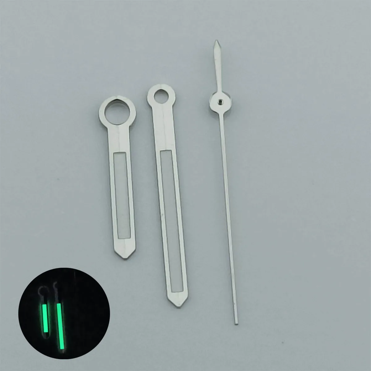 

SmileLife NH35 Silver Polished Hands Green Luminous for NH35/NH36/4R/7S Automatic Movement Mechanical Watch Accessories