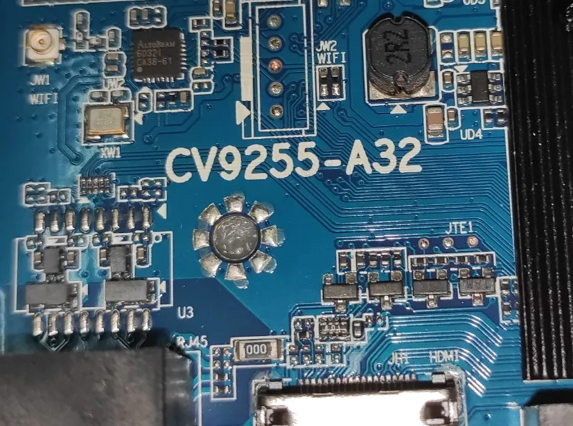 ¡Envío gratis! Interfaz de placa base de TV de red WIFI, CV9255-A32, voltaje de corriente constante 30-50V, 300ma, 1G, búfer + 8G, memm