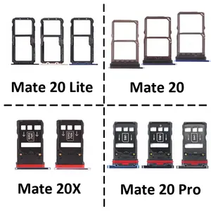 Bilashmart Phone SIM Chip Card Tray Huawei Mate 20 Lite BackShell SIM Micro SD Card Adapter Holder Pocket Mate 20 Pro 20X