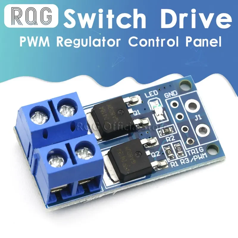 15A 400W MOS FET Trigger Switch Drive Module PWM Regulator Control Panel