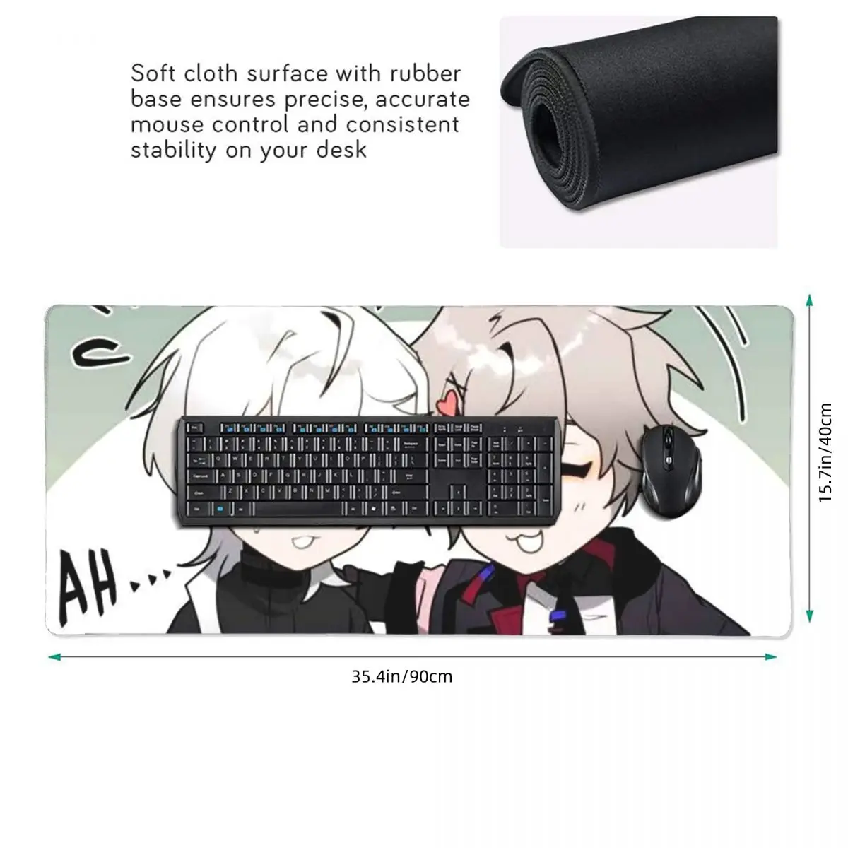 A Date With Death Game Large Mouse Pad Computer Keyboard Mouse Mat Gaming PC Laptop Desk Mat Office Accessories Table Mats