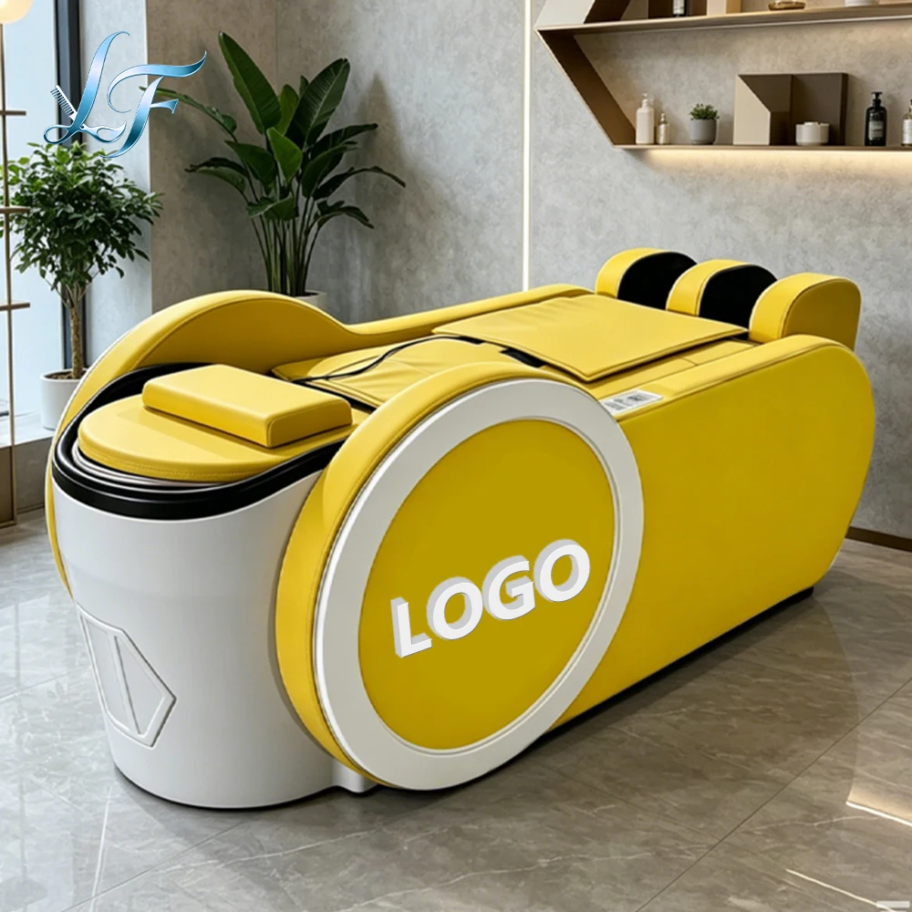 Electric Kneading Massage Head Spa Bed Practical Hair Wash Basin Customized Premium Furniture For Professional Salon Use