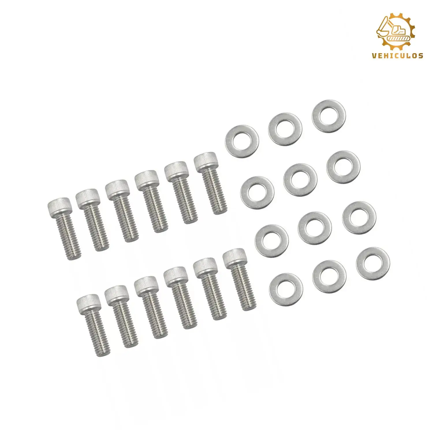 

12PCS Small Block Chevy Header Bolt Kit Allen 3/8 x 1 Stainless For Chevrolet 265 283 302 305 327 350 400 Cylinder Head Exhaust