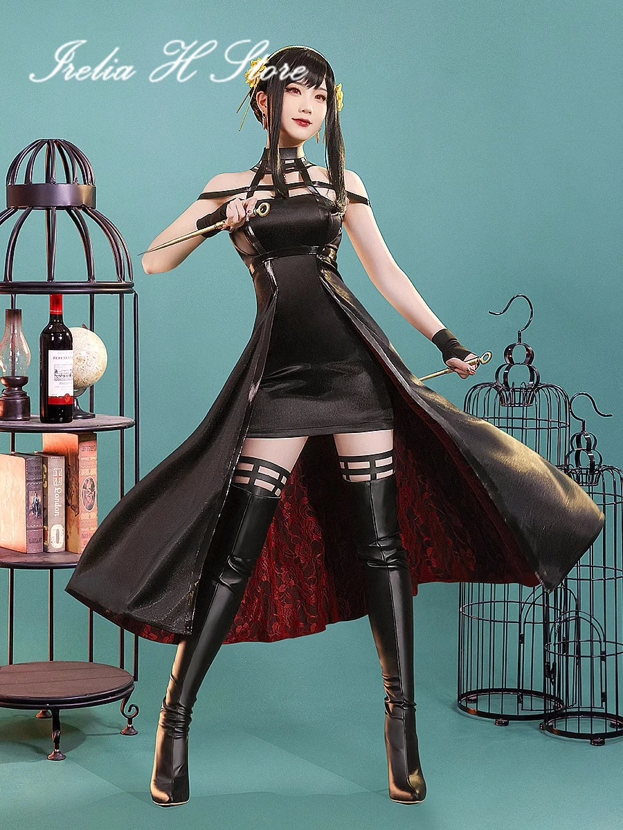 

Irelia H Store SPY×FAMILY Yor Forger Cosplay Costume dress female